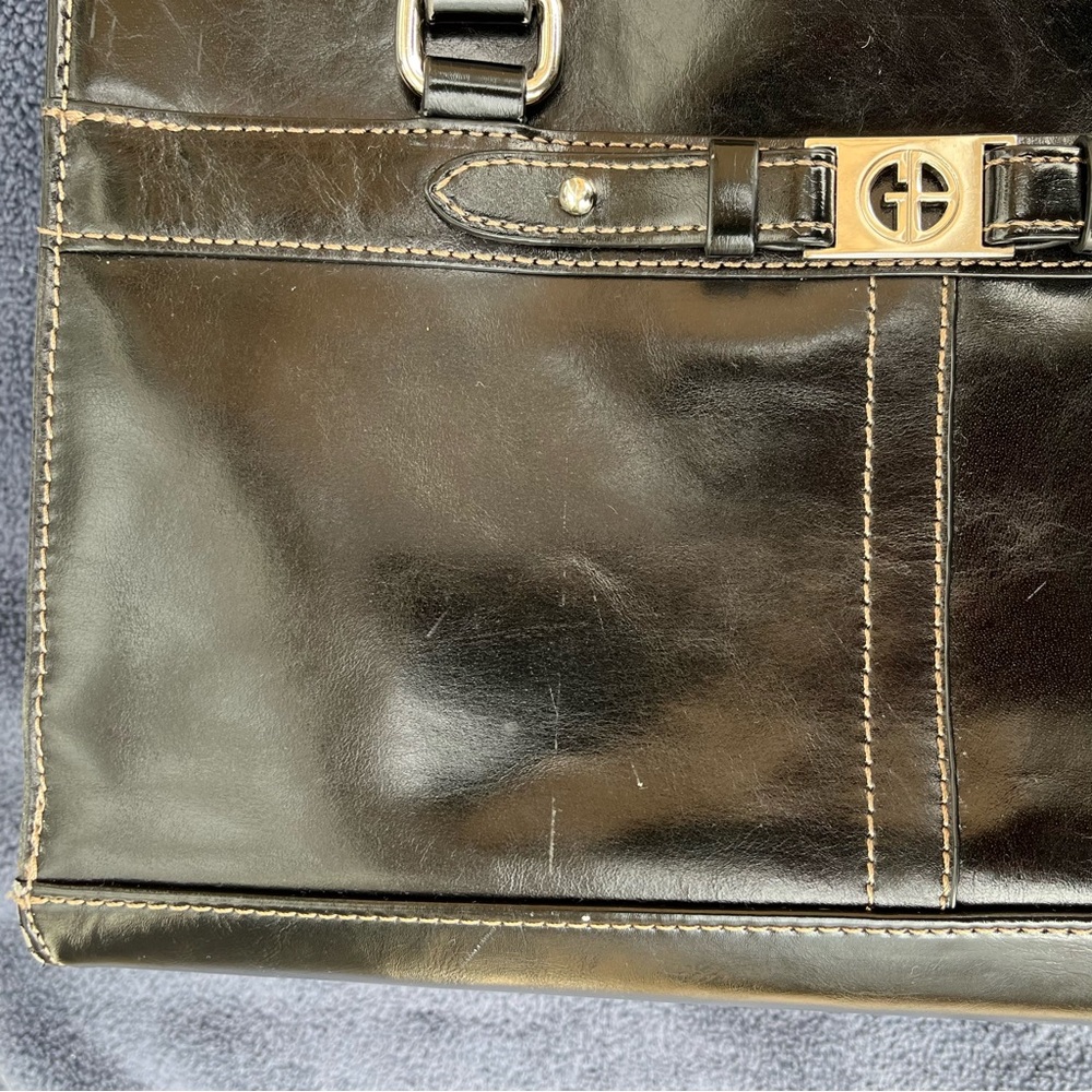 Vintage Giani Bernini black patent leather bag - Picture 11 of 12